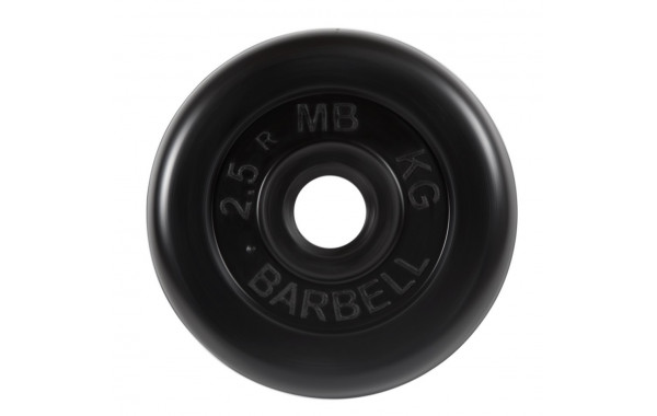 Диск обрезиненный d31мм MB Barbell MB-PltB31-2,5 2,5 кг черный 600_380