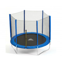 Батут DFC Trampoline Fitness 8ft наружн.сетка (244см) 8FT-TR-B синий