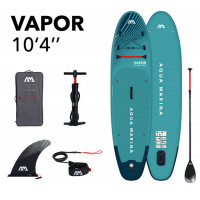 SUP-доска 315х79х15см, насос, весло, лиш, киль, ремнабор, сумка, до 140кг Aqua Marina Vapor Aqua Splash BT-23VAP