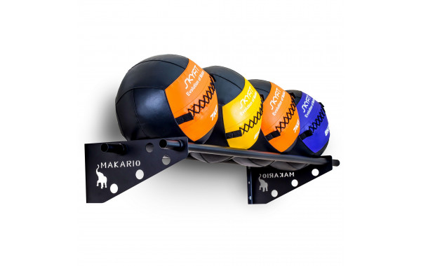 Держатель для медболов и wall ball Makario настенный, 150 см MA-MB 600_380