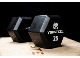 Гантель обрезиненная YouSteel HEX DB 5 кг