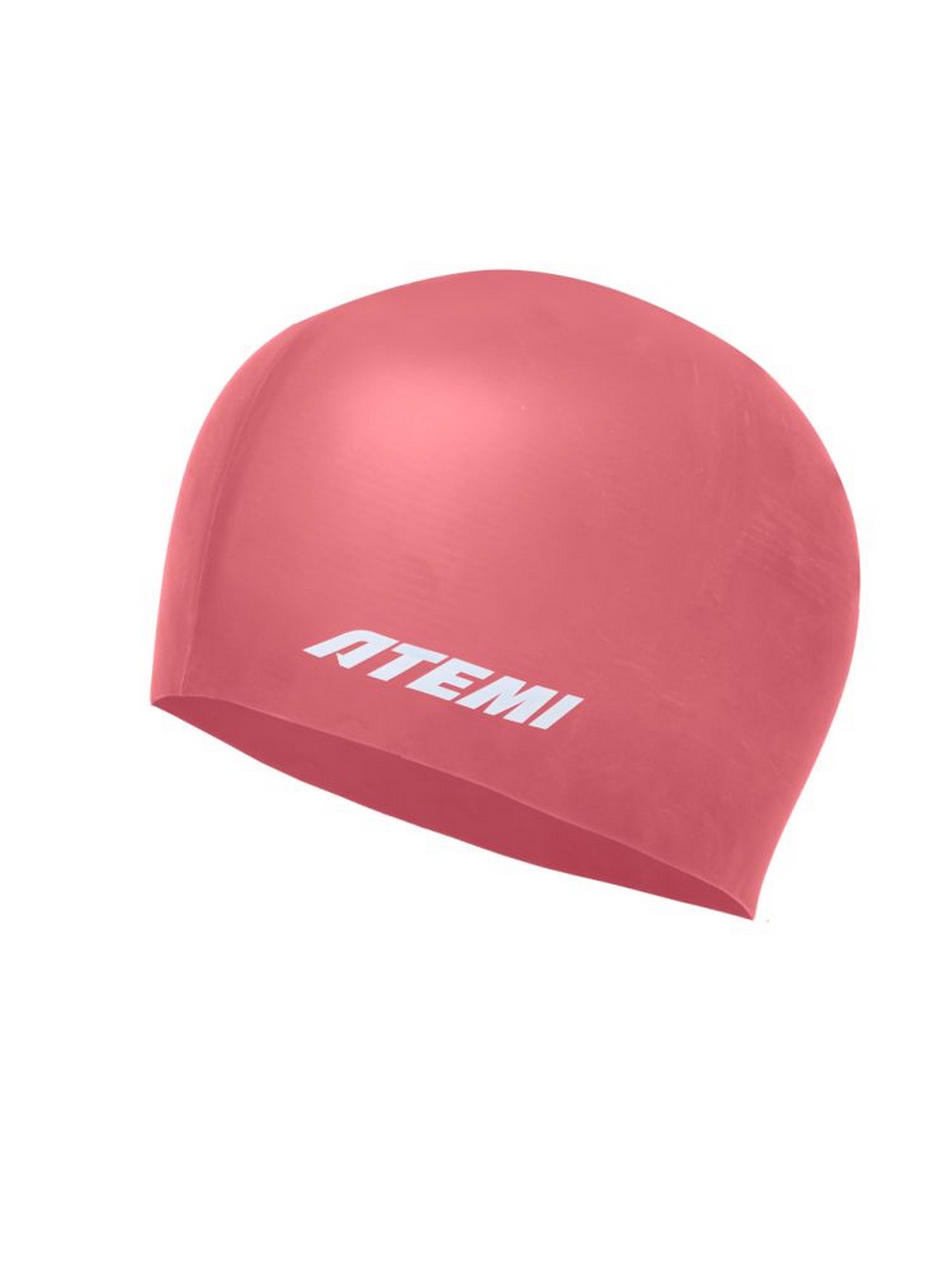 Шапочка для плавания Atemi light silicone cap Bright red FLSC1R красный 1500_2000