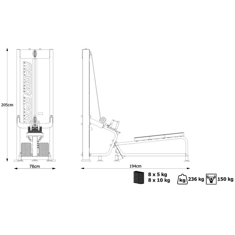 Тяга горизонтального блока Marbo M-PU207 800_800