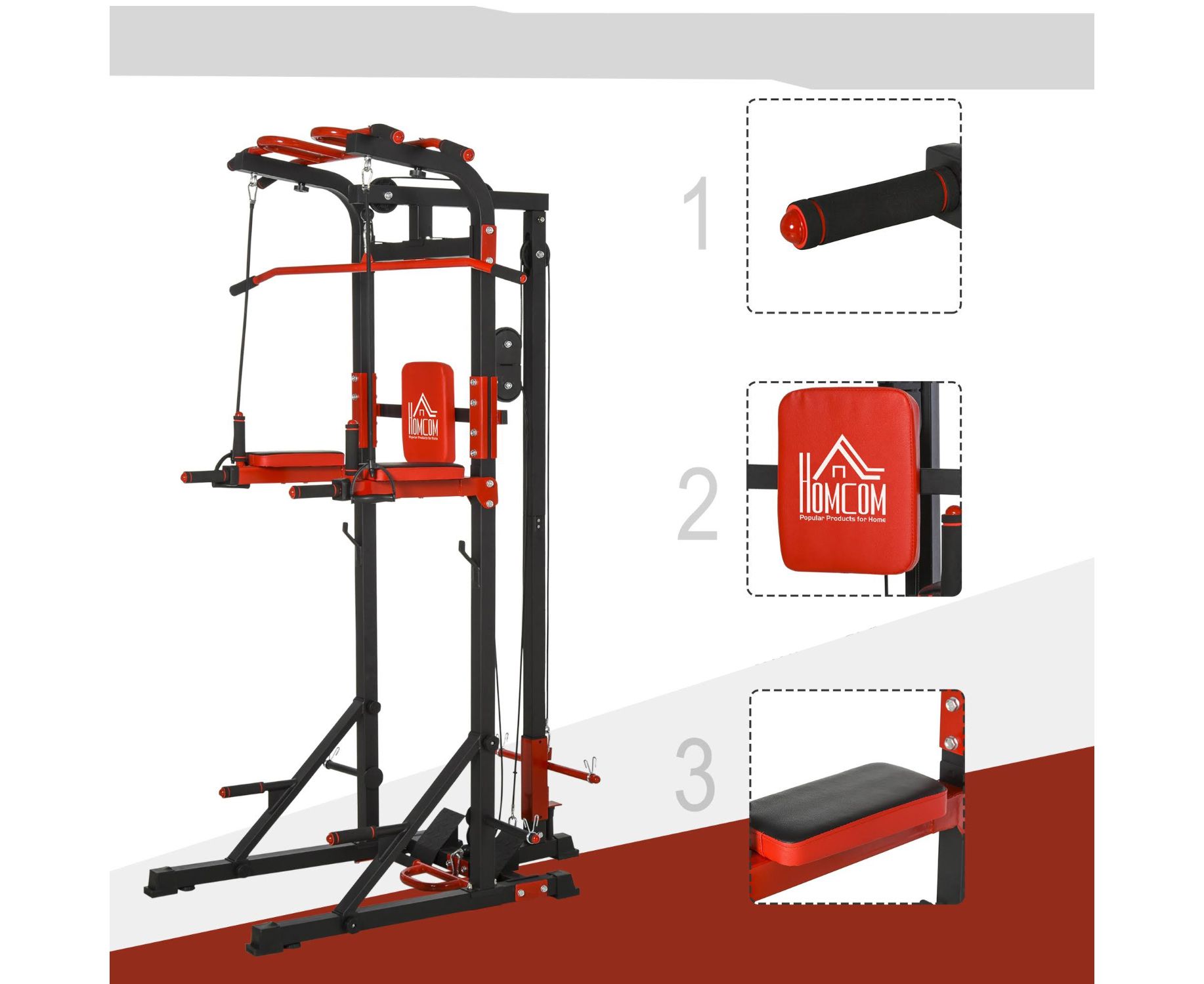 Турник-брусья, тяга сверху DFC HOMEGYM HOMCOM D270 1834_1500