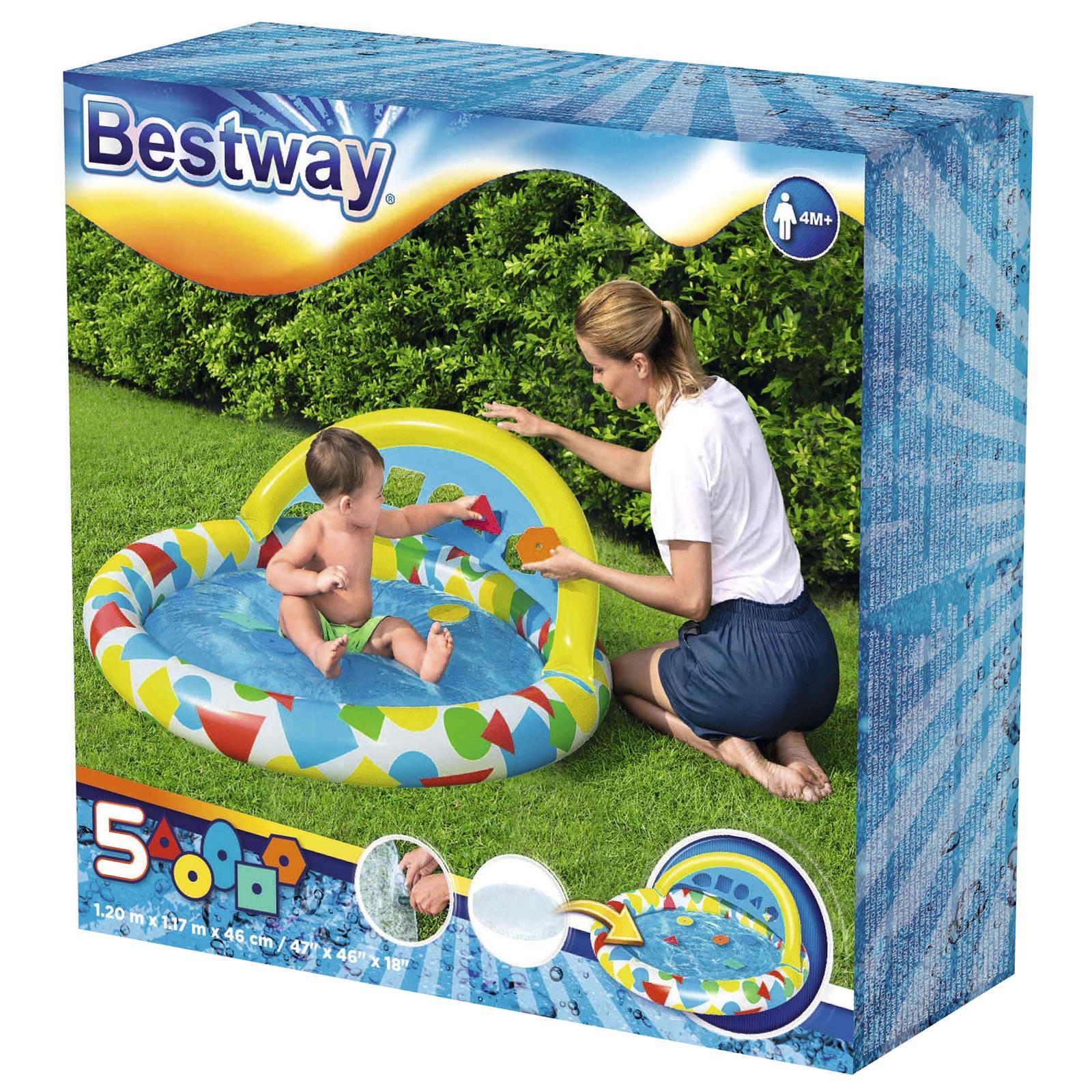 Игровой бассейн Bestway 120х117х46см с обучающими фигурками, 45л 52378 1600_1600